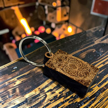 Load image into Gallery viewer, Keychain - Cedar Picket - Celtic Design - 2.5x1.4 Inches