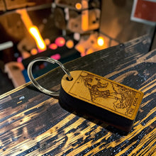 Load image into Gallery viewer, Keychain - Cedar Picket - The Fool Tarot Card - 2.8x1.5 Inches