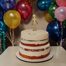 Load image into Gallery viewer, Cake Topper - Alien - Raw Wood