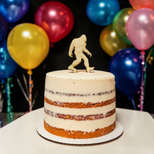 Load image into Gallery viewer, Cake Topper - Bigfoot Sasquatch  - Raw Wood