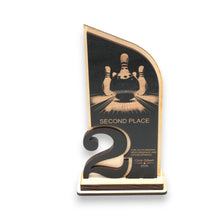 Load image into Gallery viewer, Trophy Award - PERSONALIZED - Bowling - 1st 2nd 3rd Place - 9x5 Inches