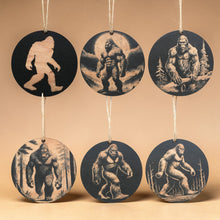 Load image into Gallery viewer, Ornament - Black - Bigfoot Sasquatch - Set of 6