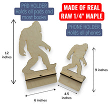 Load image into Gallery viewer, Easel - Cell phone and Pad - Bigfoot Sasquatch