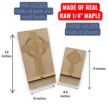 Load image into Gallery viewer, Easel - Cell phone and Pad - Celtic Cross