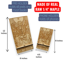Load image into Gallery viewer, Easel - Cell phone and Pad - The Lovers Tarot Card