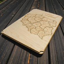 Load image into Gallery viewer, Poland Puzzle Map - Art Kit - Raw Wood 12x18 Inches - 17 Pieces - With Stand
