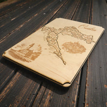 Load image into Gallery viewer, Croatia Puzzle Map - Art Kit - Raw Wood 12x18 Inches - 23 Pieces - With Stand