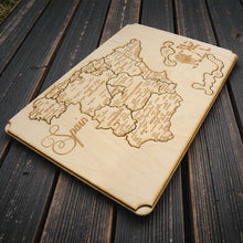 Load image into Gallery viewer, Spain Puzzle Map - Art Kit - Raw Wood 12x18 Inches - 18 Pieces - With Stand