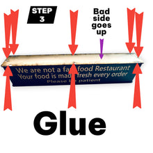 Load image into Gallery viewer, Sign - We are not a fast food restaurant Please be patient - Box Sign - 24x6x3 inches