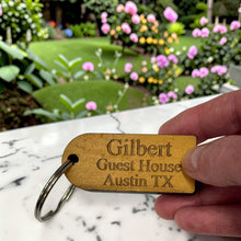 Load image into Gallery viewer, Keychain - Cedar Picket - Personalized - 2.75x1.2 Inches