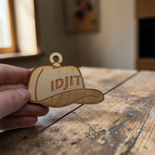 Load image into Gallery viewer, Ornament - Idjit - Raw Wood 3x3in