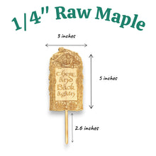 Load image into Gallery viewer, Cake Topper - There and back again - Raw Wood