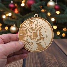 Load image into Gallery viewer, Ornament - Welder - Raw Wood