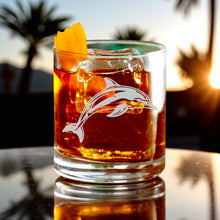 Load image into Gallery viewer, Rocks Glass - Dolphin - Double Old Fashioned
