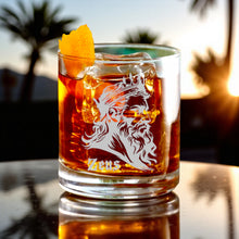 Load image into Gallery viewer, Rocks Glass - Zeus - Double Old Fashioned - God of Thunder