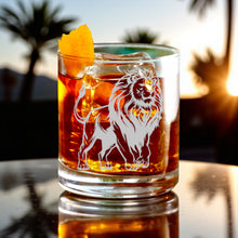 Load image into Gallery viewer, Rocks Glass - Lion - Double Old Fashioned