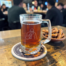 Load image into Gallery viewer, 25oz Beer mug with handle - Beer Bigfoot sasquatch