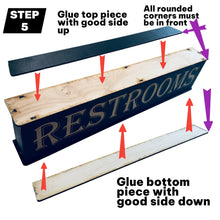 Load image into Gallery viewer, Sign - PERSONALIZED - Box Sign - 24x6x3 inches