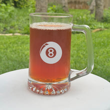 Load image into Gallery viewer, 25oz Beer mug with handle - Eight Ball - Pool