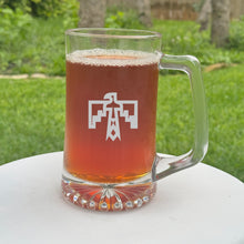 Load image into Gallery viewer, 25oz Beer mug with handle - Thunderbird native american