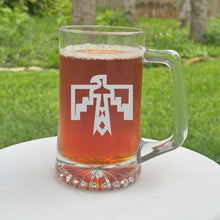 Load image into Gallery viewer, 25oz Beer mug with handle - Thunderbird native american