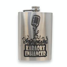 Load image into Gallery viewer, 8oz Karaoke Enhancer Stainless Steel Flask