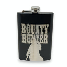 Load image into Gallery viewer, 8oz BLACK Bounty Hunter Flask