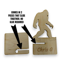 Load image into Gallery viewer, Easel - PERSONALIZED - Cell phone and Pad - Bigfoot Sasquatch