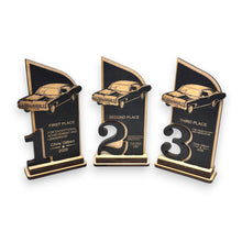 Load image into Gallery viewer, Trophy Award - PERSONALIZED - Car Show - 1st 2nd 3rd Place - 9x5 Inches