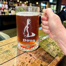 Load image into Gallery viewer, 25oz Beer mug with handle - PERSONALIZED - Sexy Demon Succubus