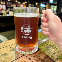 Load image into Gallery viewer, 25oz Beer mug with handle - PERSONALIZED - Free Range Bison