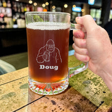Load image into Gallery viewer, 25oz Beer mug with handle - PERSONALIZED - Beer Bigfoot Sasquatch