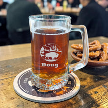 Load image into Gallery viewer, 25oz Beer mug with handle - PERSONALIZED - Free Range Bison