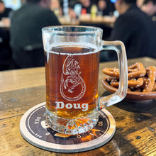 Load image into Gallery viewer, 25oz Beer mug with handle - PERSONALIZED - Alien Fossil