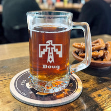 Load image into Gallery viewer, 25oz Beer mug with handle - PERSONALIZED - Thunderbird native american
