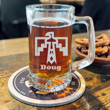 Load image into Gallery viewer, 25oz Beer mug with handle - PERSONALIZED - Thunderbird native american