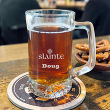 Load image into Gallery viewer, 25oz Beer mug with handle - PERSONALIZED - Slainte