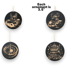 Load image into Gallery viewer, Ornament - Black - Casino Gambling - Set of 4