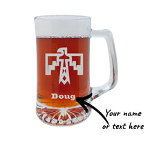 Load image into Gallery viewer, 25oz Beer mug with handle - PERSONALIZED - Thunderbird native american