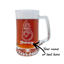 Load image into Gallery viewer, 25oz Beer mug with handle - PERSONALIZED - Alien Fossil