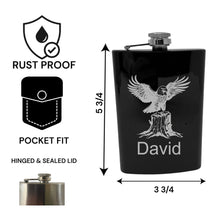 Load image into Gallery viewer, 8oz - CUSTOM - PERSONALIZED - American Eagle on Stump