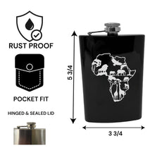 Load image into Gallery viewer, 8oz Flask - African Scene