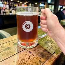 Load image into Gallery viewer, 25oz Beer mug with handle - Eight Ball - Pool