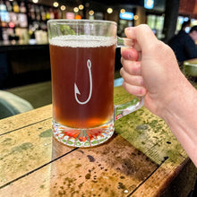 Load image into Gallery viewer, 25oz Beer mug with handle - Fish Hook