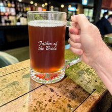 Load image into Gallery viewer, 25oz Beer mug with handle - Father of the Bride
