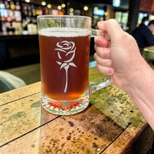 Load image into Gallery viewer, 25oz Beer mug with handle - Rose