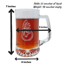 Load image into Gallery viewer, 25oz Beer mug with handle - Alien Fossil