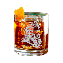 Load image into Gallery viewer, Rocks Glass - Zeus - Double Old Fashioned - God of Thunder