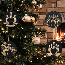 Load image into Gallery viewer, Ornament - Black - Bowling - Set of 4