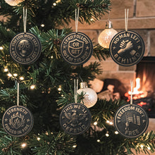 Load image into Gallery viewer, Ornament - Black - Warfighter - Set of 6